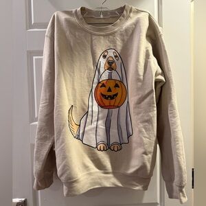 Golden retriever Halloween sweatshirt